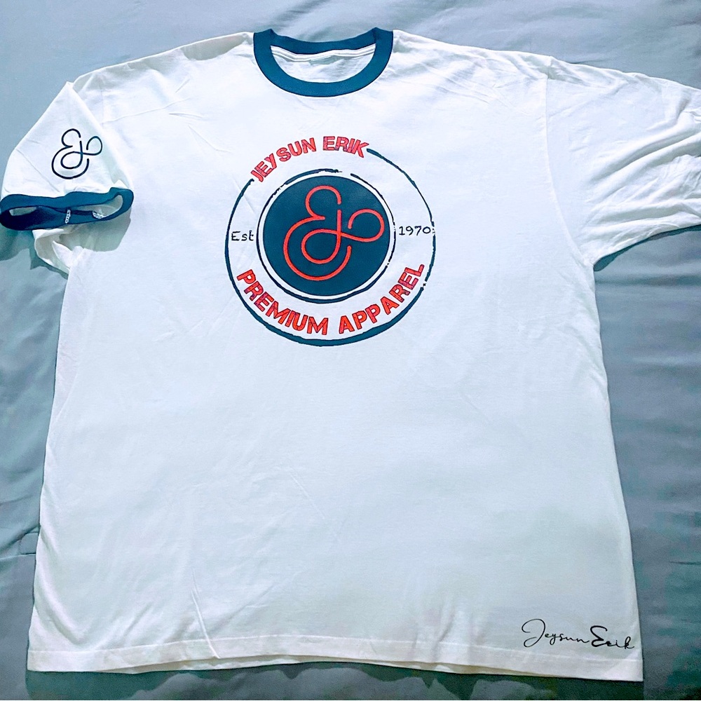 White t-shirt by Jeysun Erik size 4x